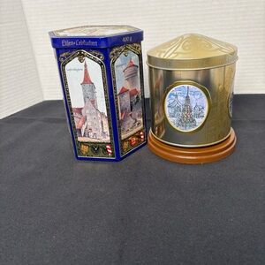 2- item bundle-Musical tin carousel and Elison - Lebkuchen tin